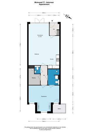 Floorplan - Molenpad 77, 1431 BZ Aalsmeer